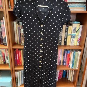 Wilfred Polka Dot Button Up Midi Dress